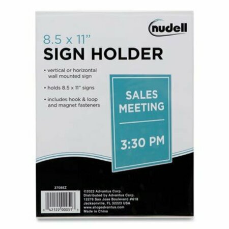 ARTISTIC NuDell, Clear Plastic Sign Holder, All-Purpose, 8 1/2 X 11 37085Z